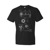Pinball Bumper Patent Shirt Pinball Gift Arcade Apparel Pinball Blueprint S
