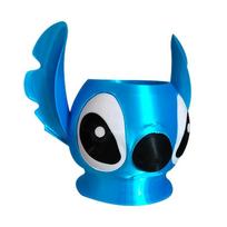 Disney Stitch Pen Holder and Desk Organizer  Cute Themed Round Storage for Desktop Bookshelf Office Decoration