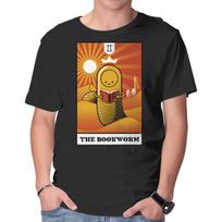Unisex Crew Neck T-Shirt The Bookworm Graphic Short Sleeve Casual Tee XL