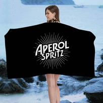 Prekės ženklas A-Aperol S-Spritz Spausduotas mikropluošto paplūdimio rankšluostis Kalnų kopimas Joga Paplūdimys Plaukimas Bėgimas Sugeriantis minkštas rankšluostis Cotton 30x30cm