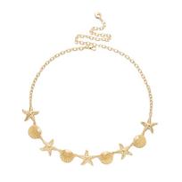 Sexy Bikini Body Harness Metal Waist Chain Women Summer Beach Starfish Shell Belly Jewelry