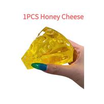 Squishy Honey Cheese Square Fidgets Toys Stress-Relieving Balls Anti-Stress Decorations Desk Accessories Party Favors
