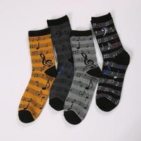 10 porų kojinės su muzikos natų raštu, retro stiliaus, megztos, laisvalaikio, vyrams ir moterims 10pairs mixed colors black