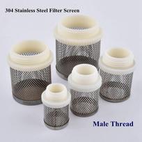 1 vnt. 304 nerūdijančio plieno žarnos filtras Patvarus vandens siurblio jungiamasis elementas Tinklelio ekranas Filtro jungtis Perkolatorius Vandens valymo tinklo filtras 1-2 inch