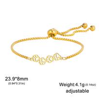 Cazador Cat Dog Paw Footprint Box Chain Bracelets for Women Girls Stainless Steel Hand Bracelet Mother's Day Gifts Jewelry