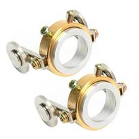 Plasma cutting torch guide roller rail noncontact support bracket 60AAG60SG55 steel brass plated 2pcs for torch adjustment China Mainland
