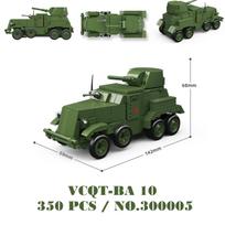 Military Tanks Tiger PanzerVI Sherman T34 US Army Quan Guan WW2 War Soldier Figure Model Building Block Brick kid Children Toys