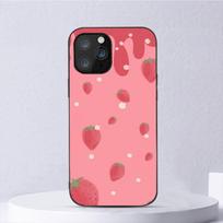 Lovely Strawberry Phone Case For Iphone 11 12 Mini 13 14 Pro Xs Max X 8 7 6s Plus 5 Se Xr Shell iPhone11 white