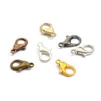 Alloy Lobster Clasp for DIY Jewelry Making: Bracelet & Necklace Accessories 10mm 50 pcs/pack gray