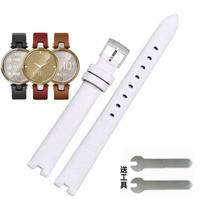 For Garmin Lily Women's Cow Watchband Replacement Soft Sports Notched Cowhide Wristbands 14*6MM Bracelet Accessories Watch Strap 14-6mm