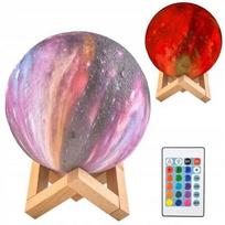 3D Mėnulio naktinė lempa didelė Moon Light 20 režimų + nuotolinio valdymo pultas