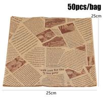 Greaseproof Food Wrapping Paper for Burgers and Bread Baking Paper Liner for Food Baskets Deli Packaging Sheets (as the picture,100pcs)