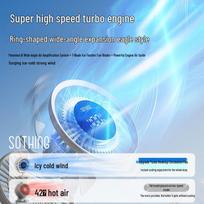 SOTHING Quiet Desktop Air Purifying Fan with Light