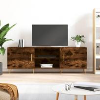TV Stand Cabinet, Smoked Oak, 150X30X50 Cm