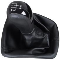 Skoda Octavia Ii 2004- Gear Shift Knob + Gaiter With Frame Black 5 Speed