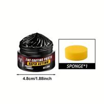 Long-Lasting Tire Shine Restoration With Sponge Trim Restorer  Car Interior 30G