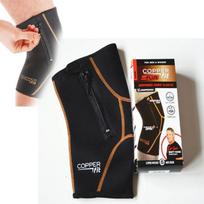 Advanced Copper Knee Sleeve With Side Zipper For Basketball And Rugby L
