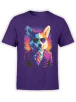 Neon Boss Corgi TShirt Unisex S