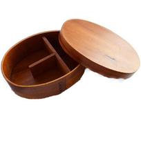 Portable Wood Lunch Box Retro Picnic Tableware Box Japanese Style Lunch Box  Adult ruda