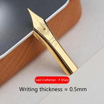 1 Pcs No.8 Fountain Pen Nib F/M Bock Silver Glossy F-Point Pen, Compatible With No.8 P139 P140 Fountain Pen Nib A1