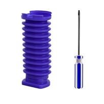 Vacuum Cleaner Blue Hose For Dyson V8 Slim/V10 Slim/V12 Slim/V15 Slim/SV18/SV20/SV10K Drum Suction Hose Part With Screwdriver as the picture· šviesiai pilka spalva