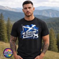 No Scotland No Party T-Shirt 2026 World Cup Tee Unisex Football Fan Top S-2XL XL