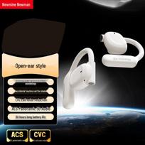 Newmine Q9 Pro Open-Back Bone Conduction Sport Bluetooth Headset balta spalva