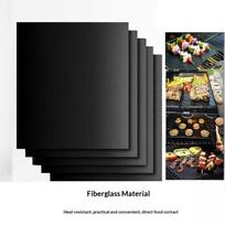Oven Mat Microwave Oven Mat Fiberglass Teflon Oven High Temperature Resistant Non-stick Barbecue Mat 400*330*0.2mm 1PC