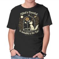 Unisex Crew Neck T-Shirt The Rose And The Fox Graphic Short Sleeve Casual Tee L