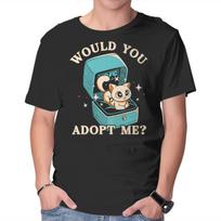 Unisex Crew Neck T-Shirt Wold You Adopt Me Graphic Short Sleeve Casual Tee XXXL