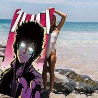Anime Mob Psycho 100 Microfiber Beach Towel Absorbent Quick Dry Soft Yoga Swimming Resort Mountain Climbing Towel Polyester 50x100cm