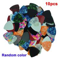 Random Color Triangle 0.46mm Instruments Guitar Pick Guitar Accessories Plectrum Celluloid įvairiaspalvis