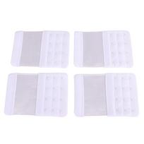 4pcs 4 Hooks Bra Strap Extenders Soft Material Hook Extenders Comfortable Bra Extenders  For Women