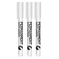 3/6Pcs White Acrylic Paint Pen Set, Opaque Marker for Rock Ceramic Glass Wood Metal Canvas, Waterproof Craft Tool