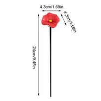 Resin Flower Shaped Bee Watering Station, Garden Butterfly Drinking Feeder with Ground Stake, Outdoor Yard Decorative Water Tray