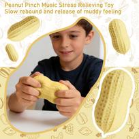 Peanut Stress Ball Crunchy Squeeze Ball Squishy Toy Buttery-Soft Feel Fidget Toy ASMR Sensory Anti Stress Toys for Kids & Adults One Size