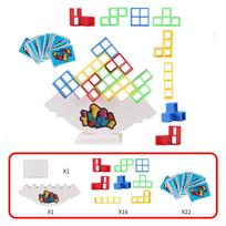 Tetra Tower Balance Stacking Blocks Game Building Block Brick Desktop Toy Board Games 2 Players Family Party Fun Game Kid Gift