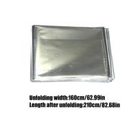 1pc Emergency Thermal Blankets Waterproof Retains Body Heat Ideal For First Aid Kits & Natural Disasters 160*210cm