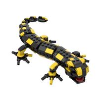 LEQUMOC Mechanical Crocodile Geckoed-10 Animals Robot Fire Salamander Model Building Blocks Monster Brick Toys for  Gifts