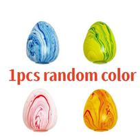 Marble Flow Pattern Egg Maltose Squeezing Ball Stress Relief Toy Slow Rebound Pinching Ball for Children & Adults Easter Gift