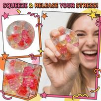 Rainbow Cube Stress Ball TPR Bead Pressure Reducing Decompression Pinch Ball for Children DIY Handmade Adult Vent Toy 2026 One Size balta