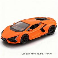 1:32 Revuelto SVJ63 Sports Car Model Toys Alloy Diecast Doors Opened Pull Back Sound Light Decoration Supercars for Kids Adults