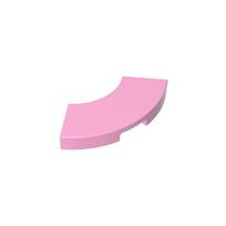 50pcs 27925 Tile Round Corner 2x2 Macaroni Building Block Toy Compatible Educational Creative Size Gift DIY MOC 50pcs rožinė