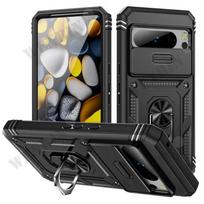 Dėklas, skirtas „Google Pixel 9 Pro XL 8 6 Pro 7A 8A Heavy Duty“ su 360 laipsnių pasukamu fotoaparatu, smūgiams atspariu dangteliu Google Pixel 9 ProXL
