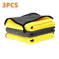 Auto Home Cleaning Cloths Clean Tools Microfiber Car Wash Drying Cloth Towel Household Buff Detailing Cleaning Cloths Dry Towel 3PCS