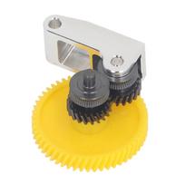3D Printer Hardened Steel Extruder Gear Assembly with Aluminum Handle for Bambulab X1C P1S P1P X1 gray