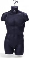 Vyro torso manekenas Shots, juodas