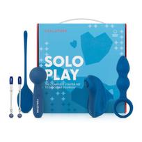 Sekso prekių rinkinys FeelzToys Solo Play Starter Kit, mėlynas