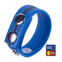 Odinis varpos žiedas Red Leather Tippy, mėlynas