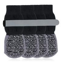 Didelių šunų vandeniui atsparios neslystančios kojinės ir batai - Visų sezonų naminių gyvūnų avalynė XL 8.6x20CM (40-60 lbs, Set of 4)